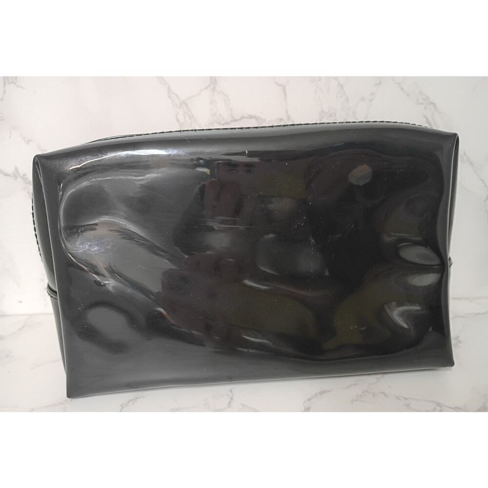Ted Baker Black Patent Bag with Pink Bow - Picture 2 of 7